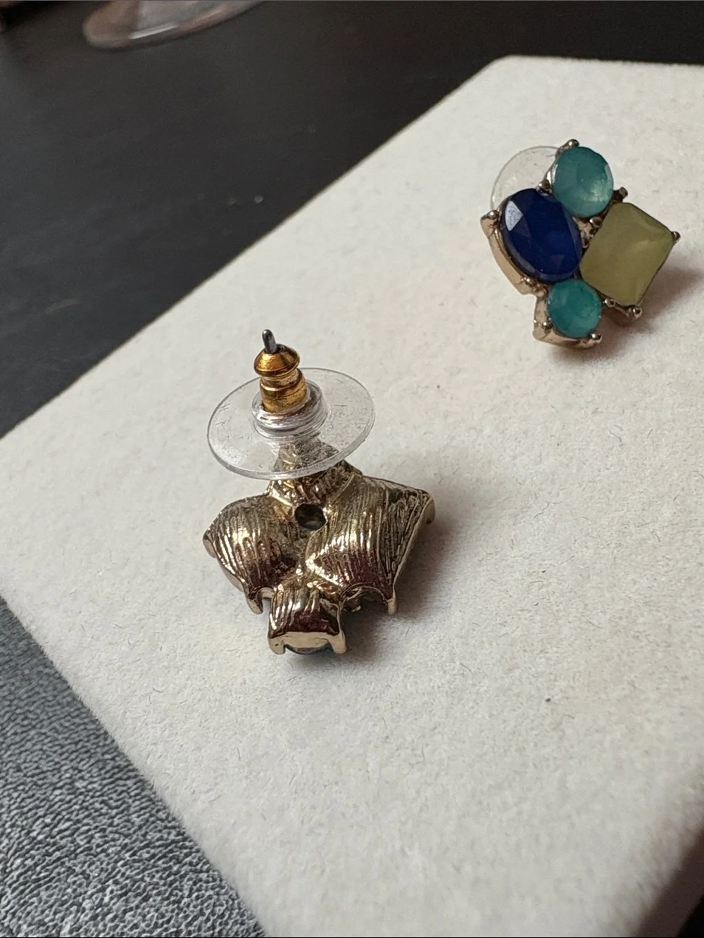 Kate spade gemstone earrings green & blue